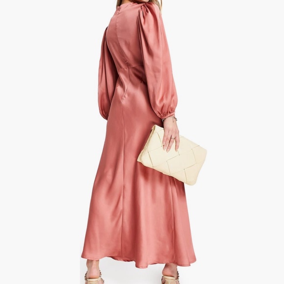 ASOS Ballon Sleeve Gown - Picture 3 of 5